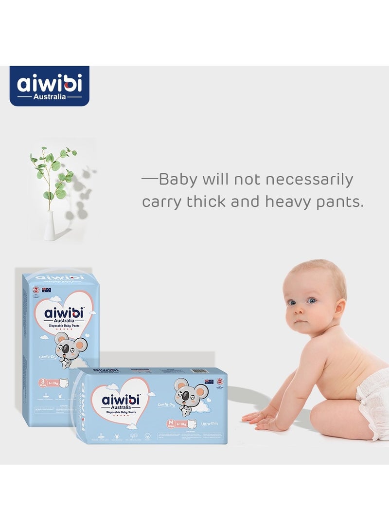 Aiwibi Comfy Dry Baby Pants Size 6-XXL (15-21kg) 36's - Pack Of 3