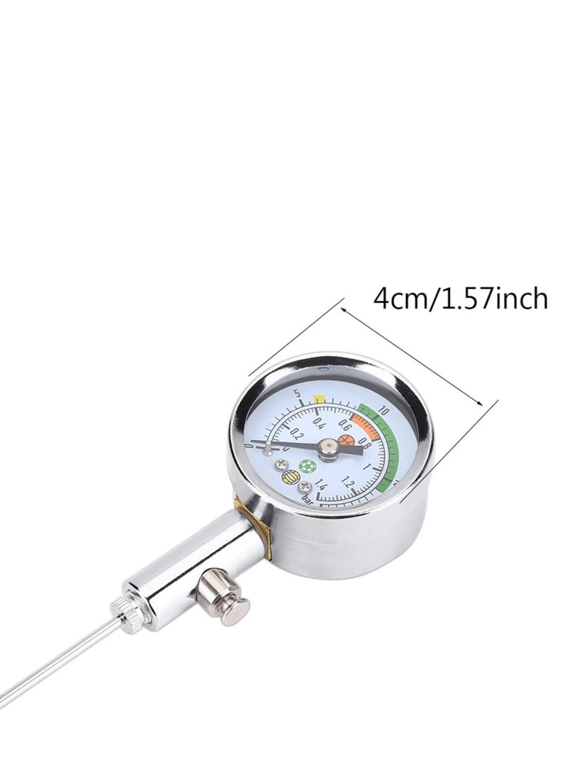 Air Pressure Gauge for Balls, 0-20 psi Mini Gauge Ball Pressure Tool Air Gauge, Portable Test Adjust The Pressure for Basketball Football Volleyball, 1 Pcs