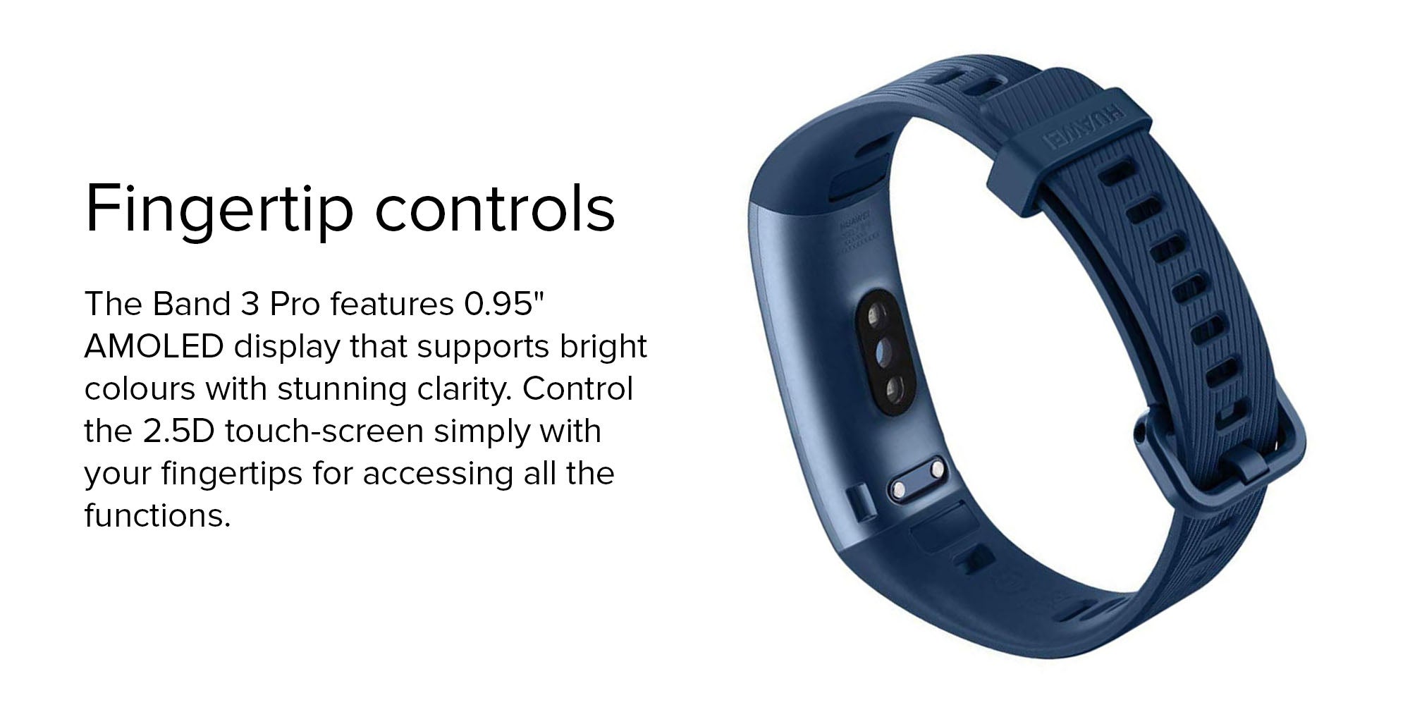 Band 3 Pro Waterproof Fitness Tracker Blue