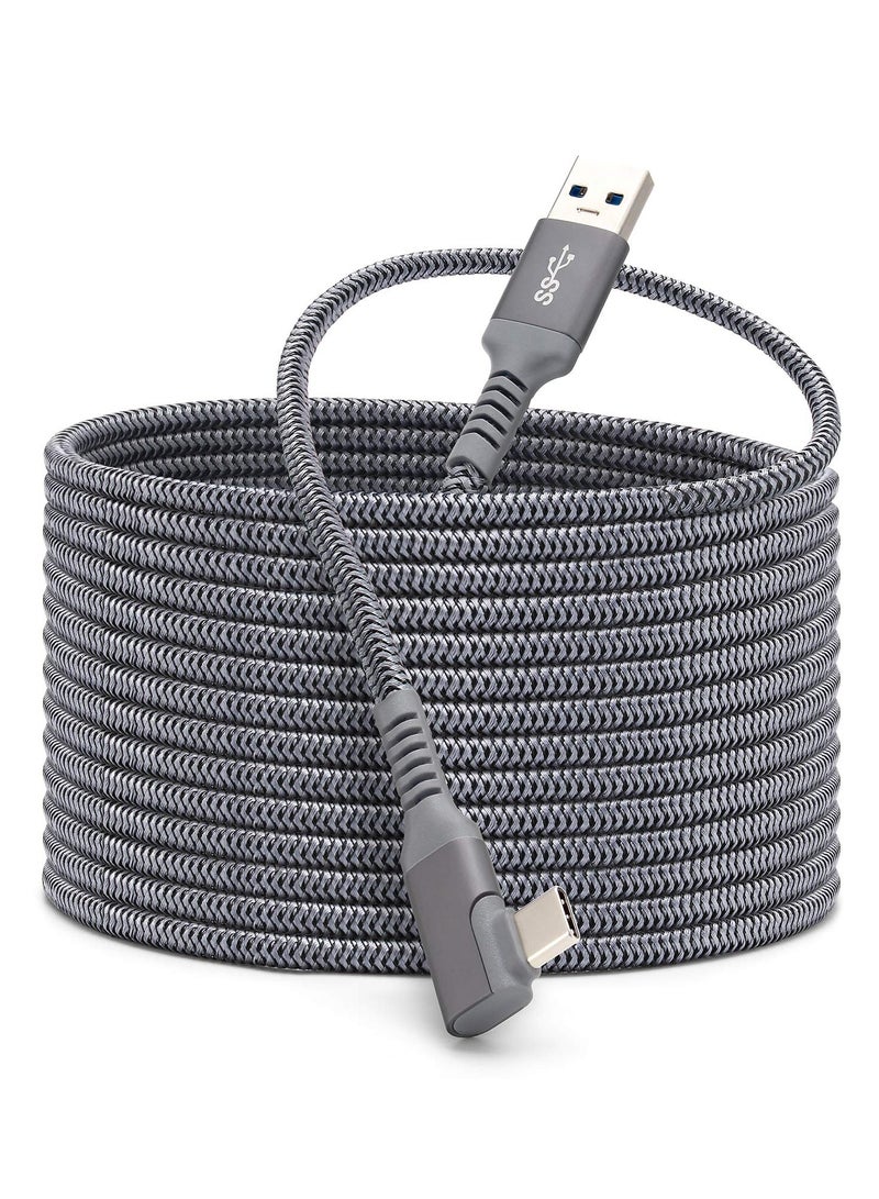 Link Cable Compatible for Oculus Quest 2 20ft, Fast Charing & PC Data Transfer USB C 3.2 Gen1 Cable for VR Headset and Gaming