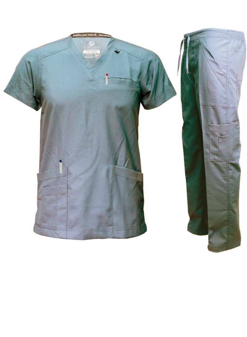 Premium V Neck Scrubs Medical Uniform Women and Man Scrubs Set Medical Scrubs Top and Pants