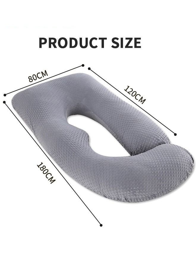 U-Shaped Pregnancy Pillow Full Body Maternity Support Pillow ，180CM