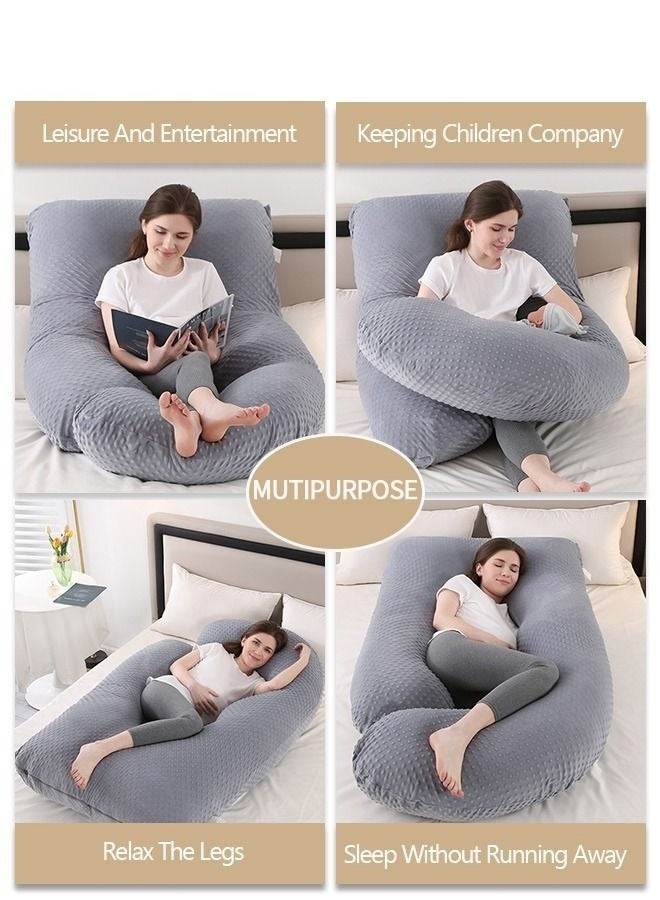 U-Shaped Pregnancy Pillow Full Body Maternity Support Pillow ，180CM