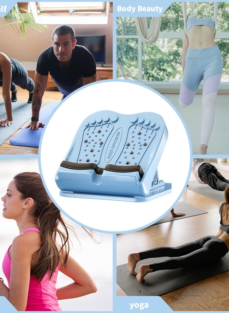 Calf Stretching Diagonal Board, Portable Solution for Calves, Hamstrings, and Buttocks, The calf stretching diagonal board helps you stretch leg muscles and tendons to relieve calf pressure