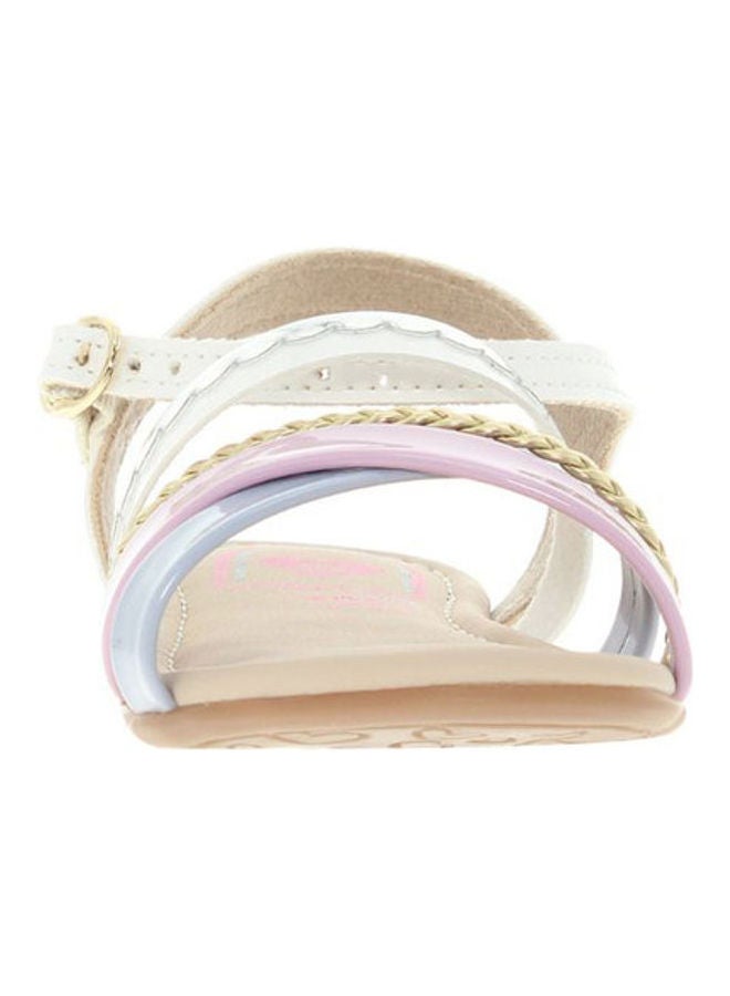 Comfortable Buckle Style Flat Sandals Multicolour