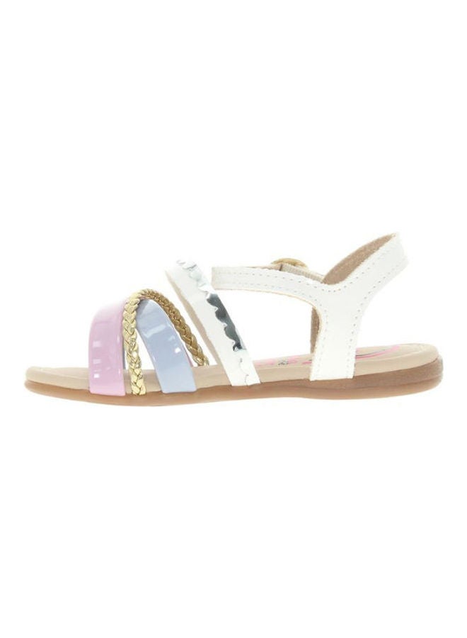 Comfortable Buckle Style Flat Sandals Multicolour