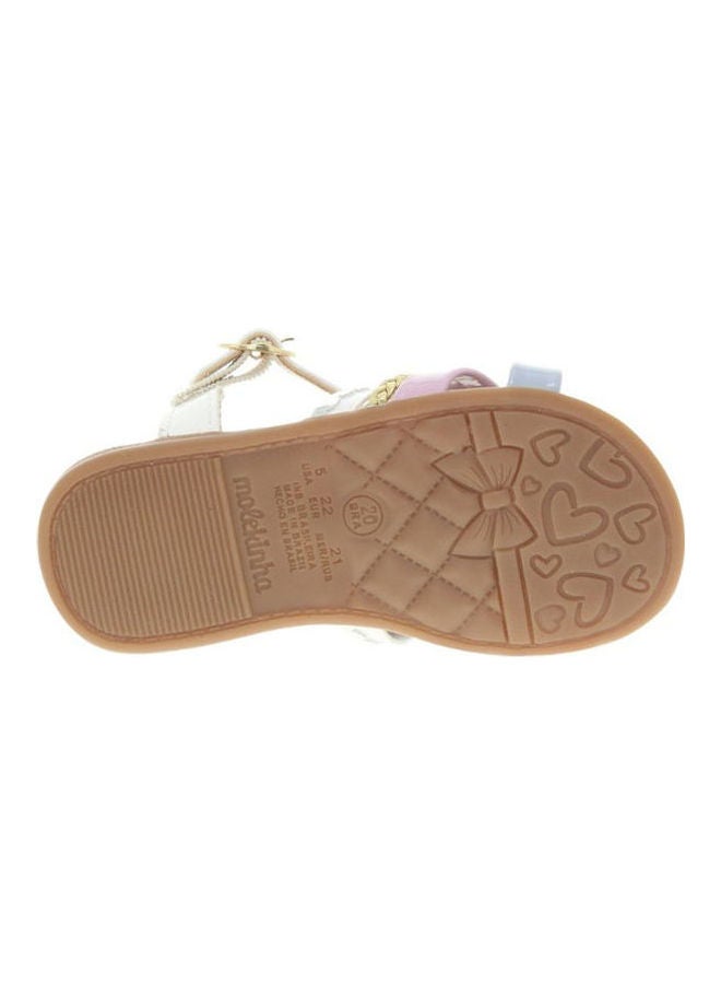 Comfortable Buckle Style Flat Sandals Multicolour