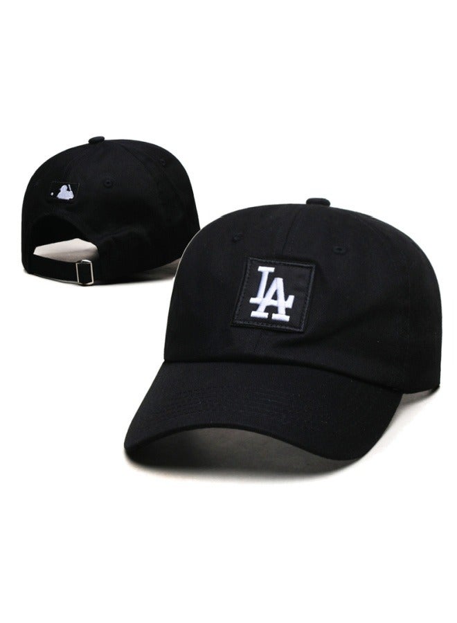 NEW ERA 9Fort New York Yankees Baseball Hat Duck Tongue Hat Sun Hat Pointed Hat Sun Hat Pure Cotton Men's and Women's Black Baseball Hat Outdoor
