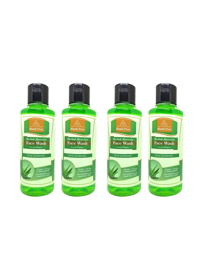 Herbal Aloe Vera Face Wash 210 Ml (Pack Of 4)