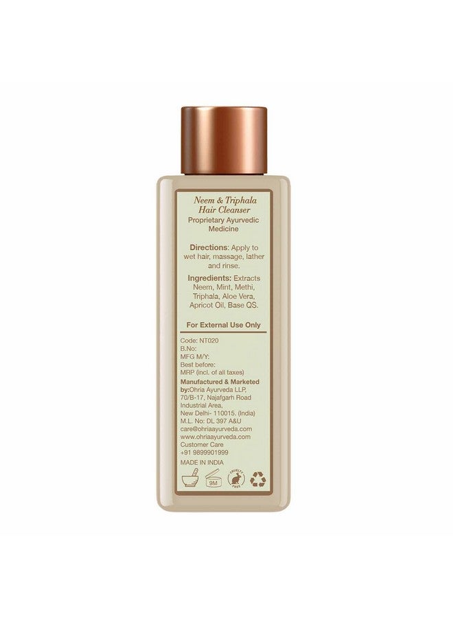 Ayurveda Neem & Triphala Hair Cleanser Paraben Free Silicon Free & Sulphate Free 50Ml