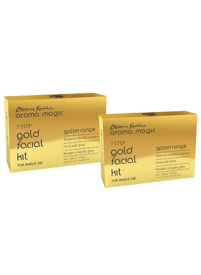 Aroma Magic Gold Facial Kit 7 Step Salon Range 45Gm (Pack Of 2)