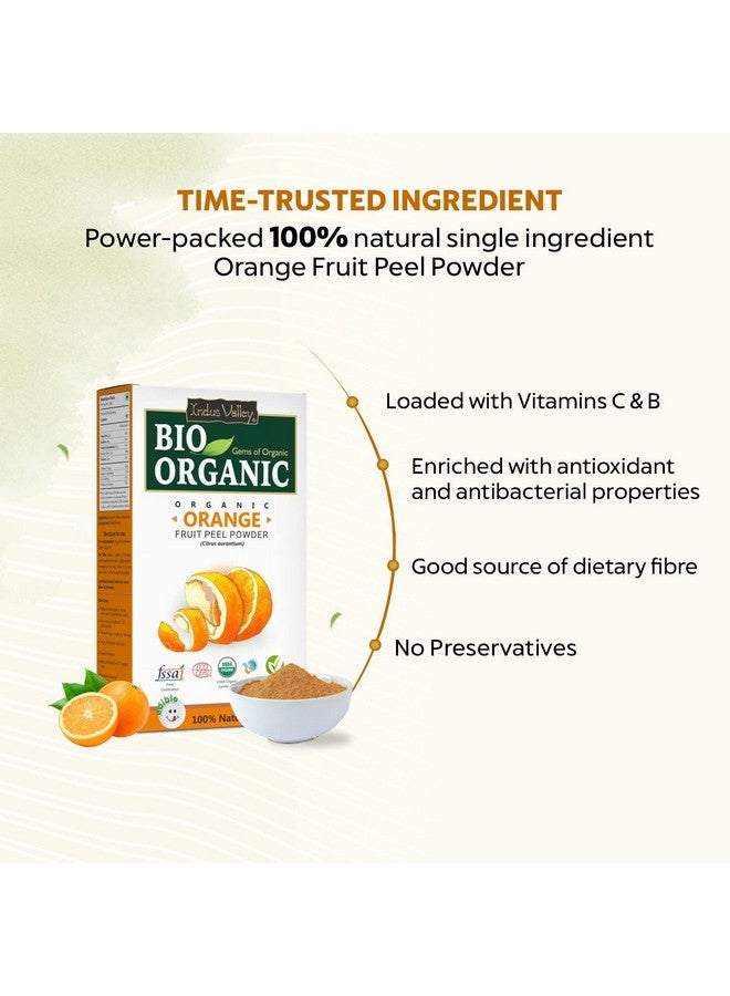 Organic Orange Peel Powder Citrus Aurantium For Face & Skin Care Set Of 3(100G X3 = 300G)