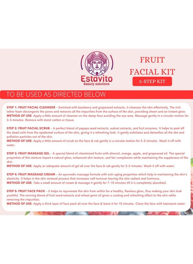 Fruit Facial Kit For Instant Glow (All Skin Types)