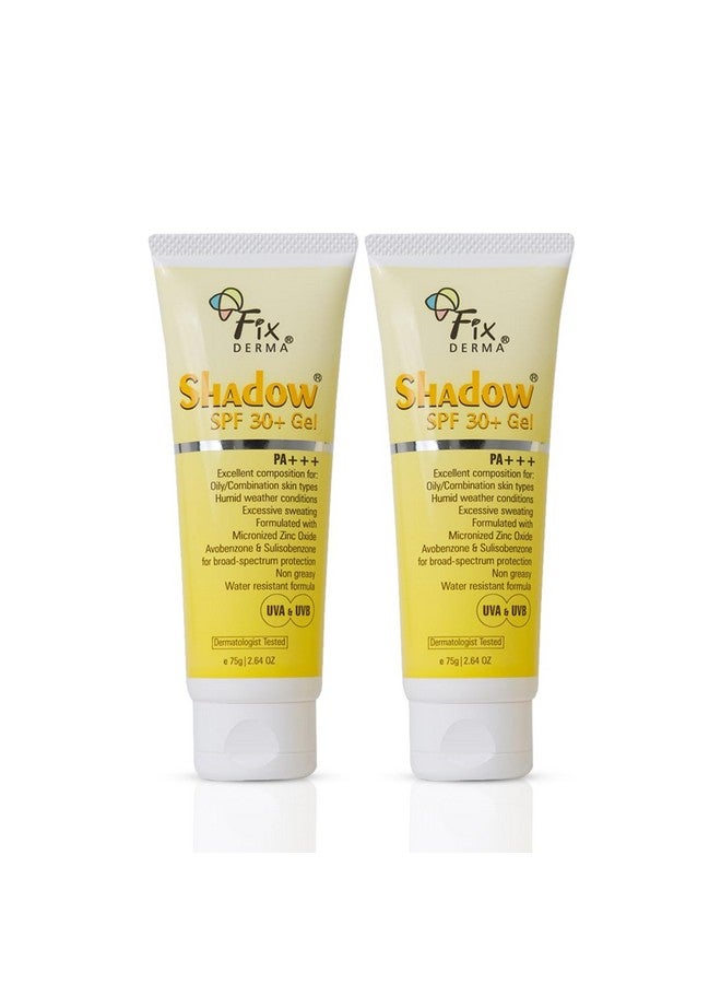 Shadow Sunscreen Spf 30+ Gel Pa+++ Sunscreen For Oily Skin Sun Screen Protector Spf 30 Sunscreen For Body & Face Uva & Uvb Protection Sunscreen For Women & Men 75Gm (Pack Of 2)