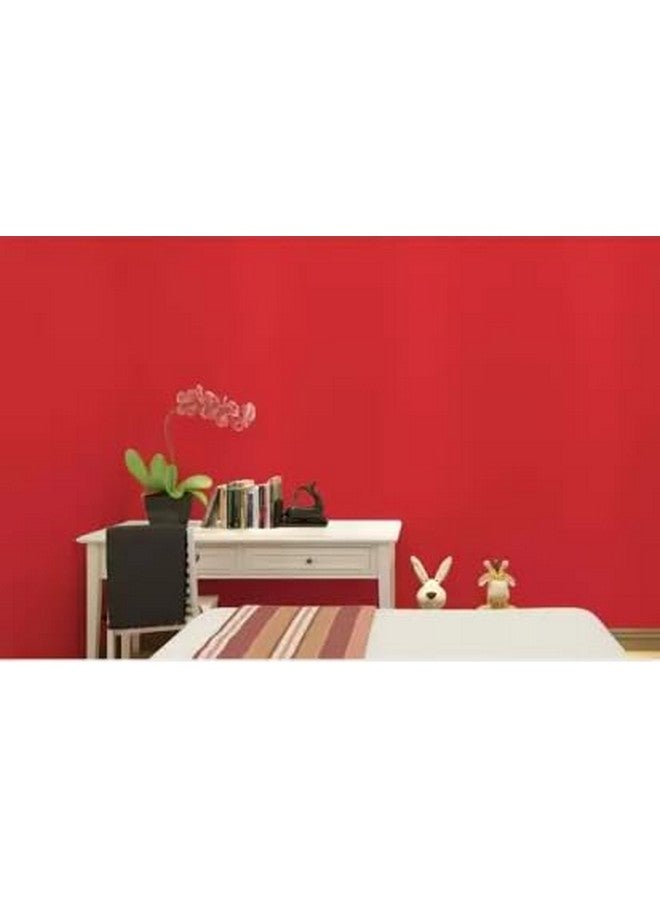 Red Matte Color Vinyl Wall Stickers Vinyl Self Adhesive Wood Grain Wallpaper Waterproof Old Furniture Vinyl Red Stickers Wooden Door Wardrobe Desktop Pvc Wall Papers (24 X 120_Inch)