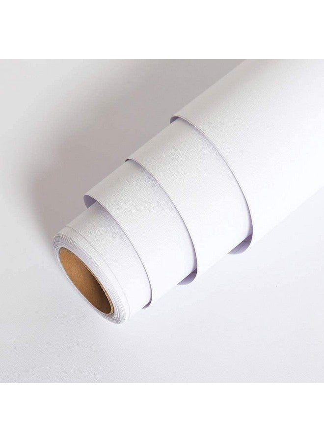 Matte Self Adhesive Contact Paper Peel And Stick Waterproof Wallpaper Vinyl Self Adhesive Film (24 X 120 Inch White Matte)