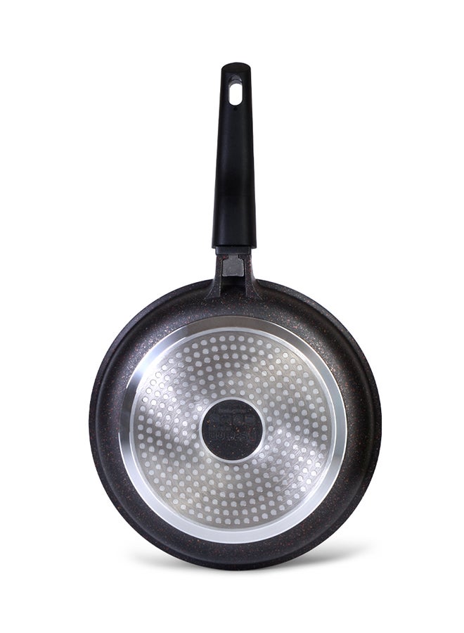 Rebusto Aluminium Deep Frying Pan Black 28x5cm