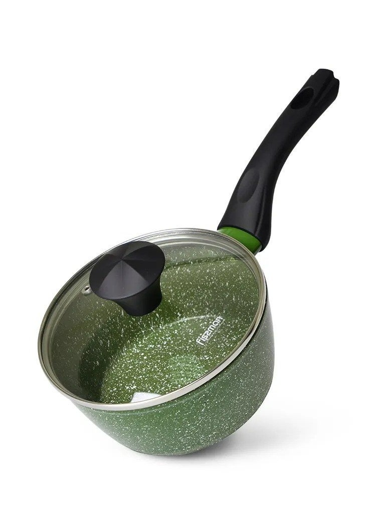 Saucepan with Glass Lid, 20cm/2.25LTR Jenny Series Aluminum with Induction Bottom