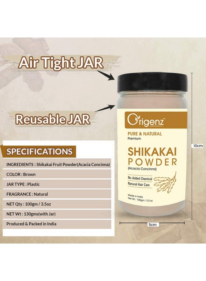 Pure Shikakai Powder For Hair Conditioner & Cleanser Healthy Scalp Helps To Control Dandruff Acacia Concinna 100Gm Pack Of 2