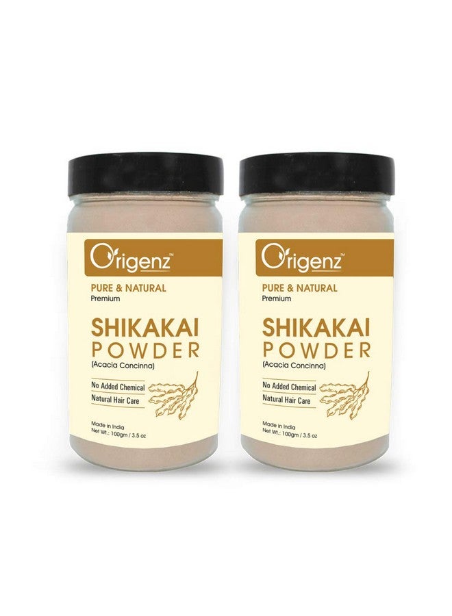 Pure Shikakai Powder For Hair Conditioner & Cleanser Healthy Scalp Helps To Control Dandruff Acacia Concinna 100Gm Pack Of 2