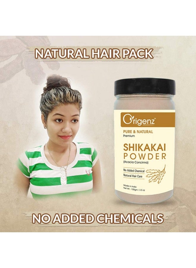 Pure Shikakai Powder For Hair Conditioner & Cleanser Healthy Scalp Helps To Control Dandruff Acacia Concinna 100Gm Pack Of 2