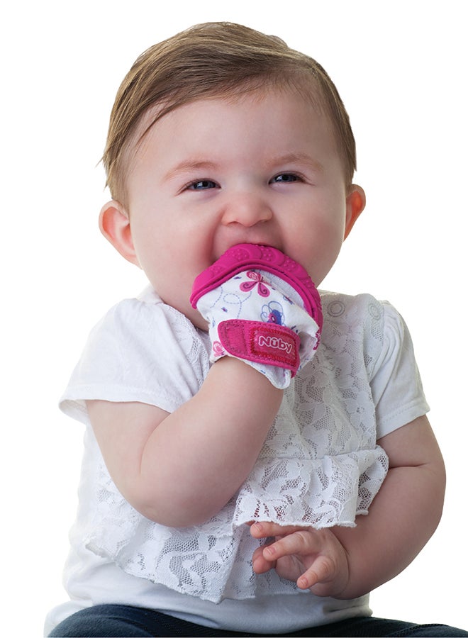 Soft and Flexible Happy Hands Teething Mitten