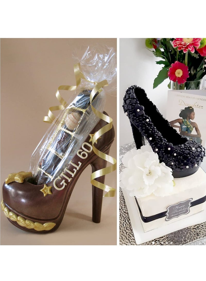 High Heel Chocolate Mold, 3D Shoe Candy Mold, Birthday Cake Molds, Chocolate Platform High Heel Mold, Large Chocolate Molds, 3D Fondant Heel Mold