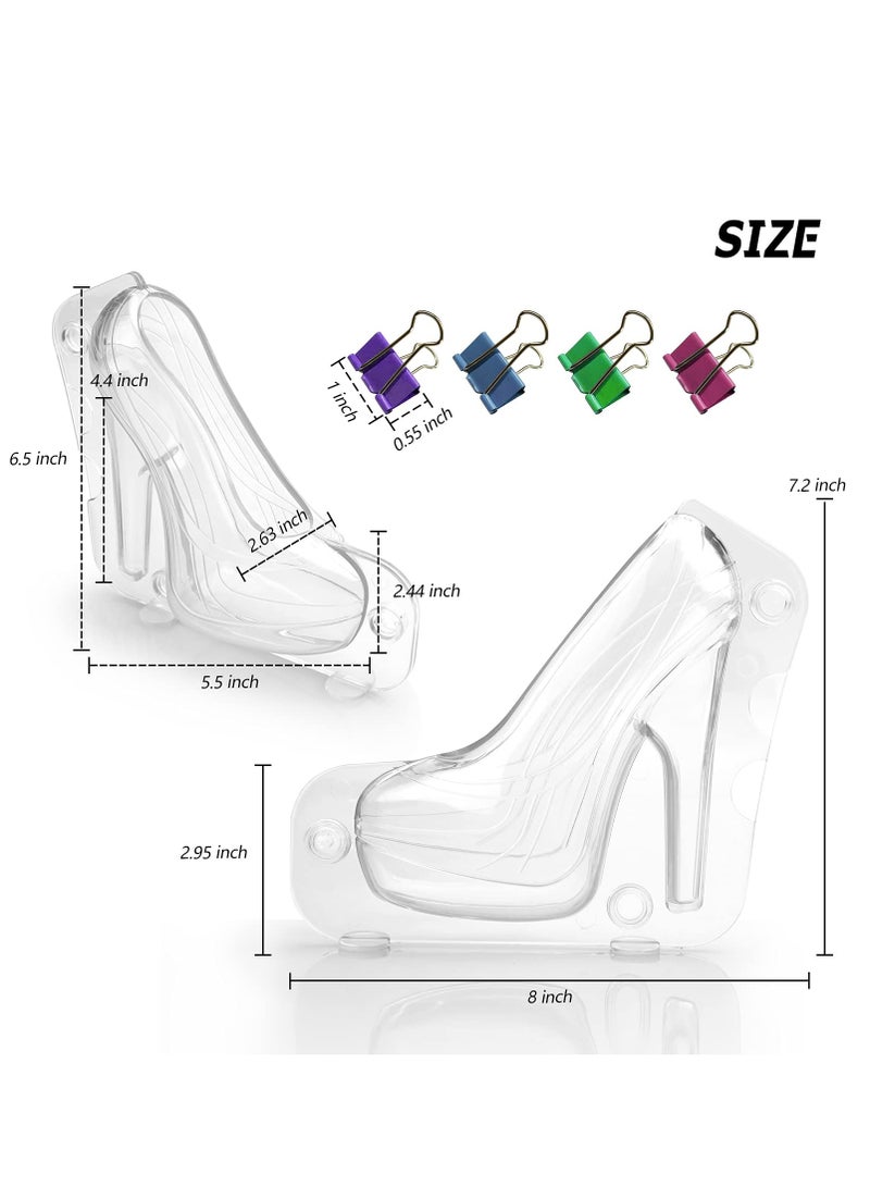 High Heel Chocolate Mold, 3D Shoe Candy Mold, Birthday Cake Molds, Chocolate Platform High Heel Mold, Large Chocolate Molds, 3D Fondant Heel Mold