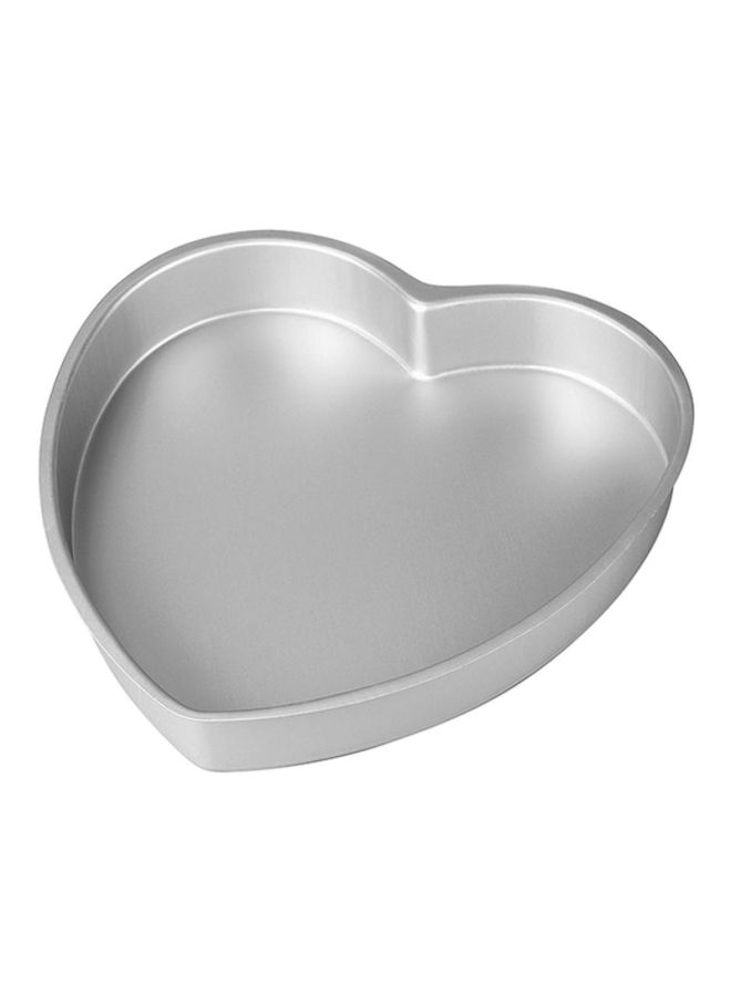 Decorator Preferred Heart Pan Silver 8x2inch