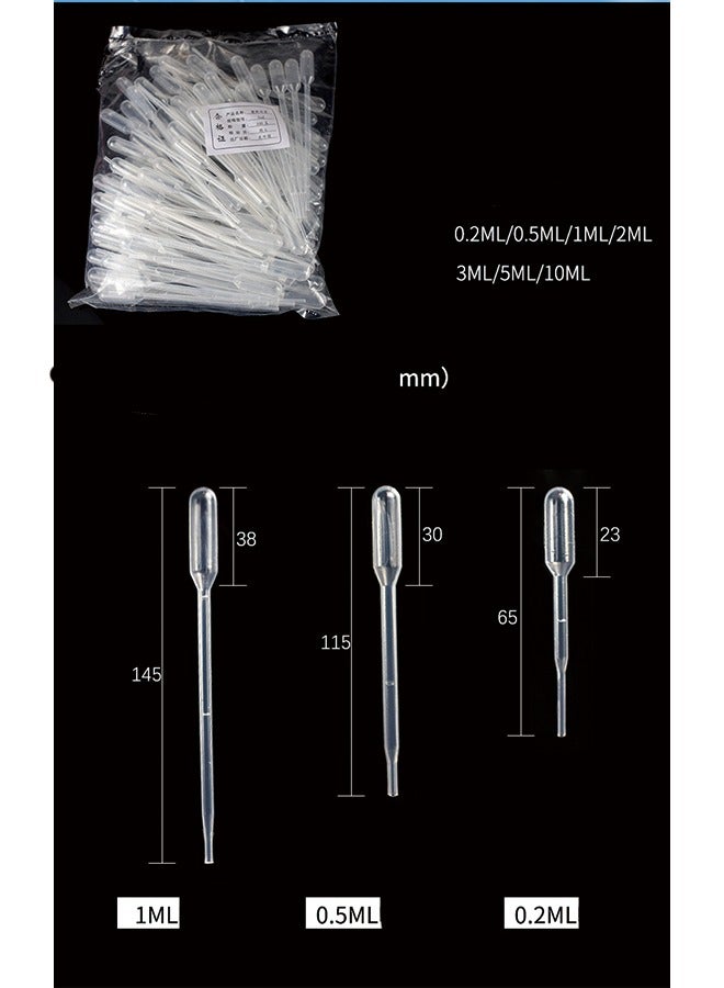 Graduated Pasteur Pipette 0.2ML Disposable Plastic Dropper - Pack of 1000