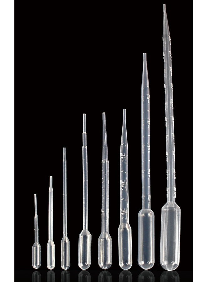 Graduated Pasteur Pipette 0.2ML Disposable Plastic Dropper - Pack of 1000