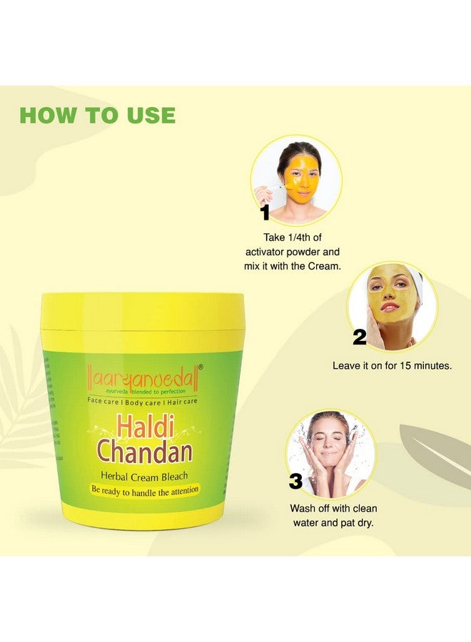 Herbals Haldi Chandan Bleach Cream 250G And Tanend Advance Tan Remover Face Cream 50 Gm