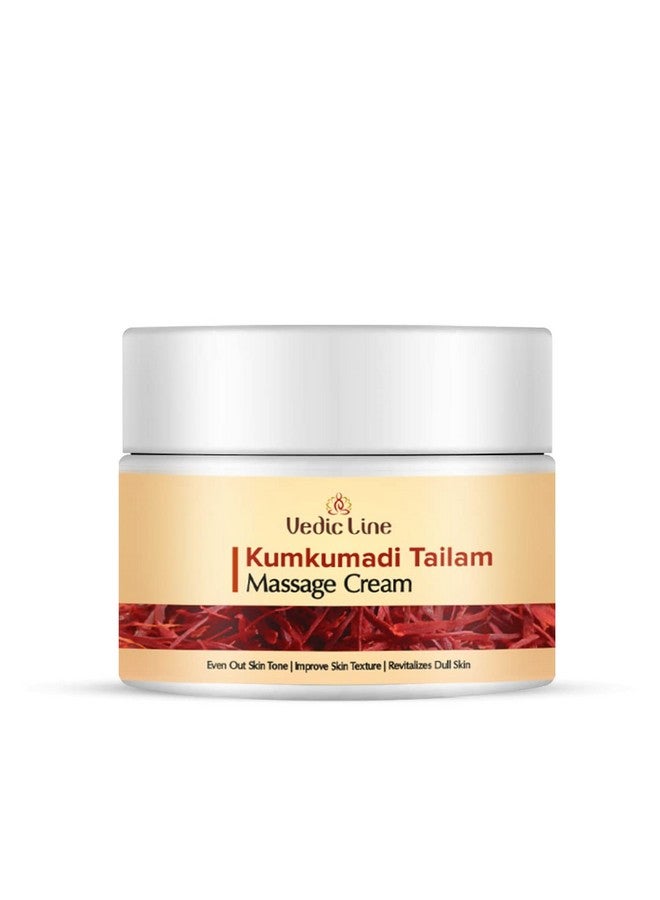 Vedicline Kumkumadi Tailam Face Cream Improve Skin Elasticity & Texture With Almond Oil And Argan Oil For Skin Rejuvenation 100Ml