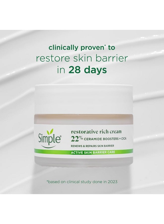 Active Skin Barrier Care Restorative Rich Cream 40G With 22% Ceramide Boosters & Cica Renews And Repairs The Skin Barrier