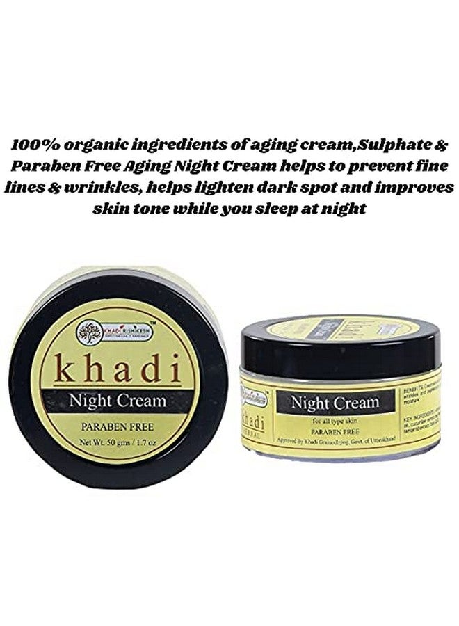 Ayurvedic Night Face Creamreduce Fine Lines & Wrinkles Slow Down Signs Of Ageing Daily Glowing Skinyoungerbrighteningunisexpack Of 2 X 50 Gm (100Gm)With Nailcutter Free