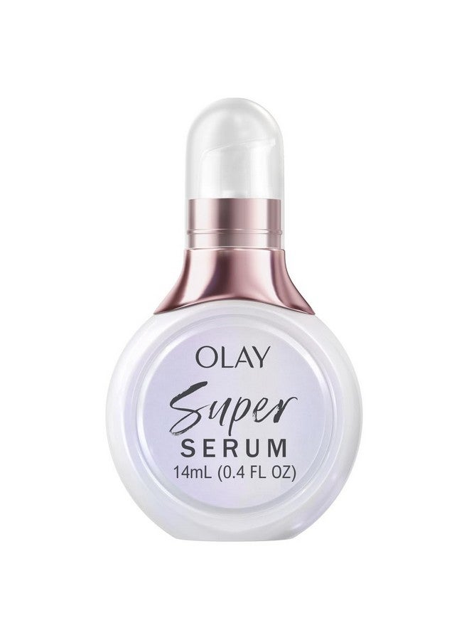 Super Serum Trial Size 5In1 Lightweight Resurfacing Face Serum 0.4 Fl Oz Smoothing Skin Care Treatment With Niacinamide Vitamin C Collagen Peptide Vitamin E And Aha