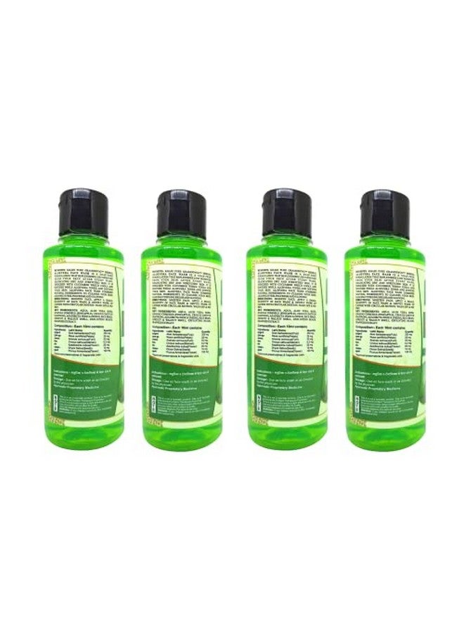 Herbal Aloe Vera Face Wash 210 Ml (Pack Of 4) Green