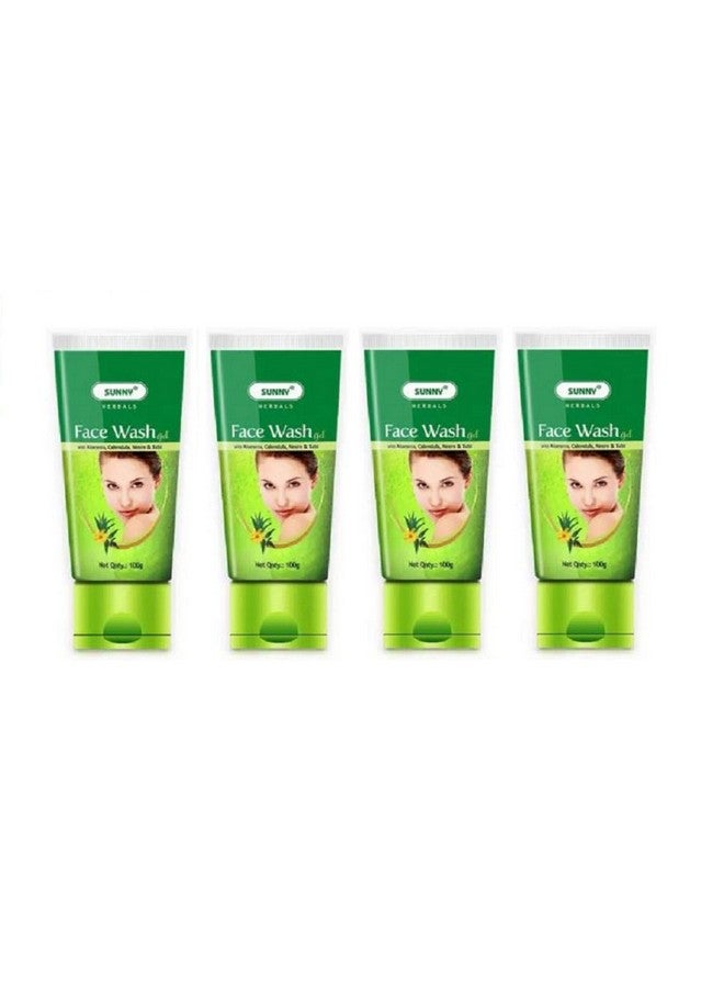 Face Wash Gel With Aloevera 100Gms (Pack Of 4)