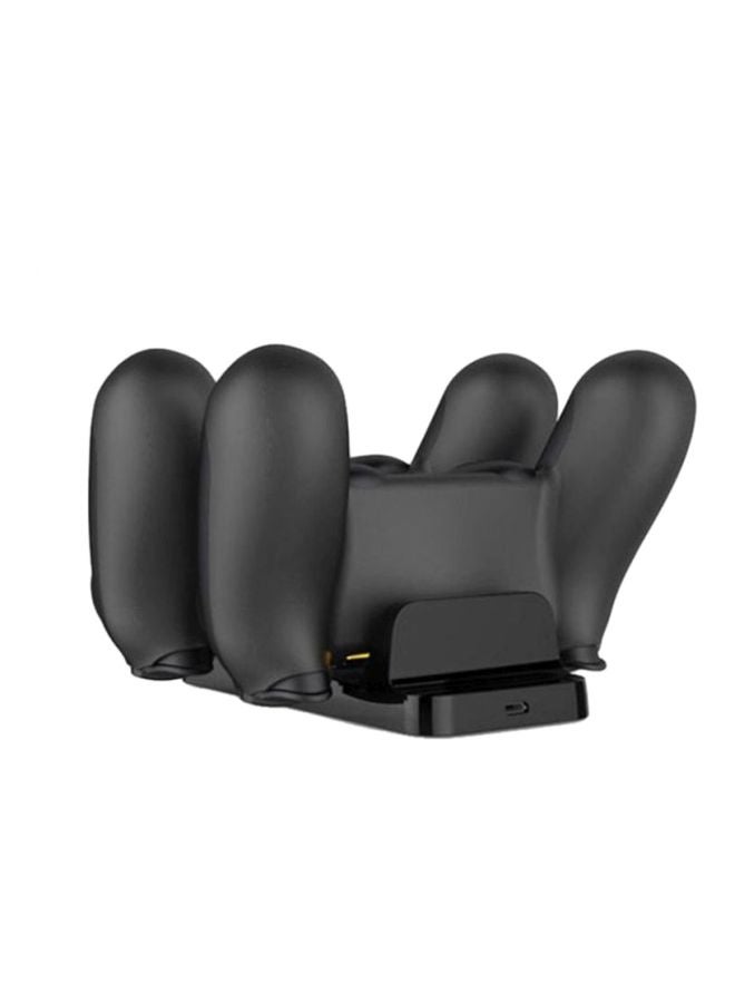 Dual Wireless Charging Dock For PS4 Gaming Controllers - Black