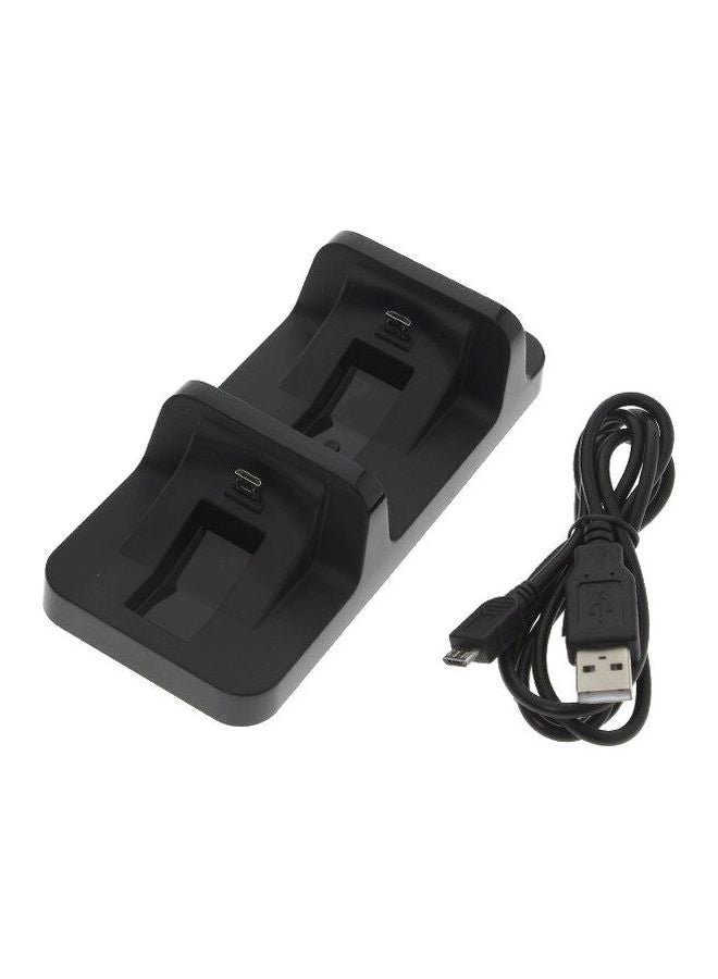 Dual Wireless Charging Dock For PS4 Gaming Controllers - Black