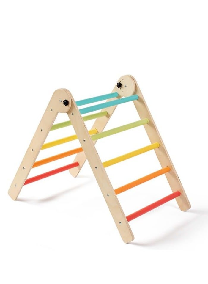 COOLBABY climbing toys for toddlers 1-3 inside Children's Wooden Climbing Frame Baby Sensory Training Climbing Frame Infant Indoor Climbing Frame Slide Combination Toys 4 pieces
