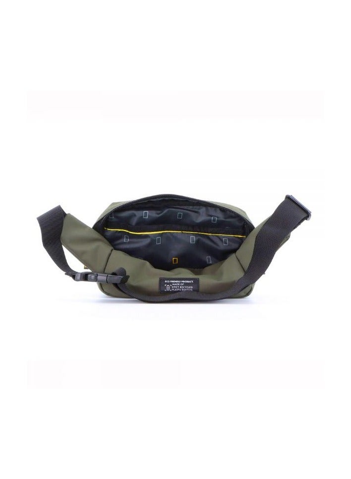 National Geographic Mutation Waist Bag Khaki, Hip Bag With Adjustable Strap, RFID Pocket, Suitable For Travel, Outdoors, Gym, Hiking For Men And Women