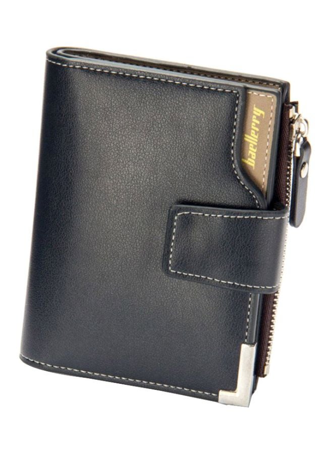 PU Leather Wallet Black/Brown