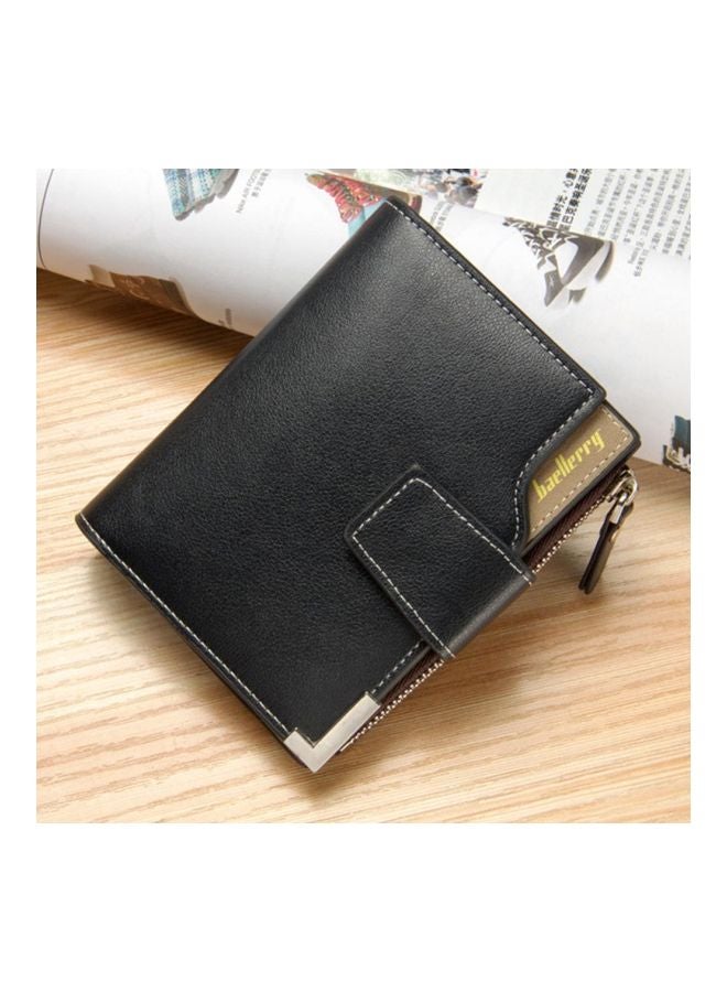 PU Leather Wallet Black/Brown