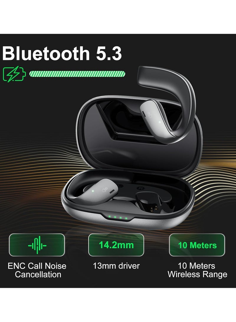 Black Shark Earphone T20 Earphone With Open Ear Wireless Earbuds Design, 35 Hours Long Battery Life, Strong 5.3 Bluetooth Connectivity, IPX67 Water Resistance and Comfortable and Lightweight Global Version 2024