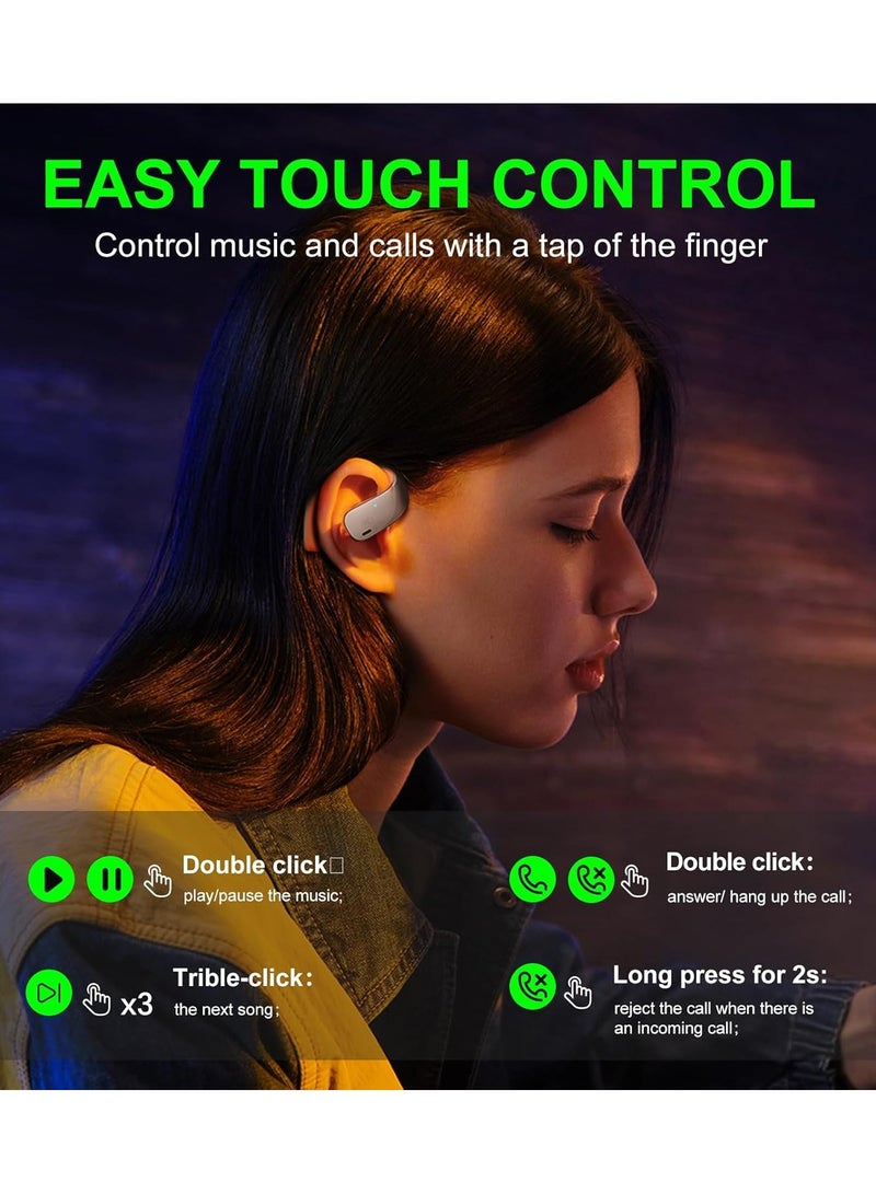 Black Shark Earphone T20 Earphone With Open Ear Wireless Earbuds Design, 35 Hours Long Battery Life, Strong 5.3 Bluetooth Connectivity, IPX67 Water Resistance and Comfortable and Lightweight Global Version 2024