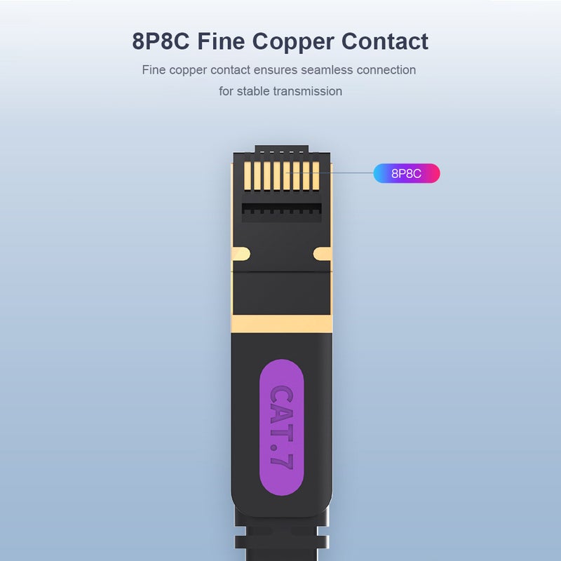 Fast Speed Network Extension Cable Black/Gold