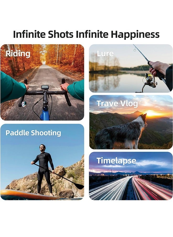 TELESIN Magnetic Chest Mount with Neck Strap + Phone Holder + Magnet Tripod Quick Release Base for GoPro Max 12 11 10 Insta360 DJI Action Accessories