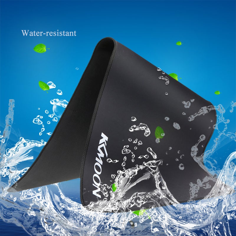 Extended Water-resistant Anti-slip Gaming Mouse Pad Black