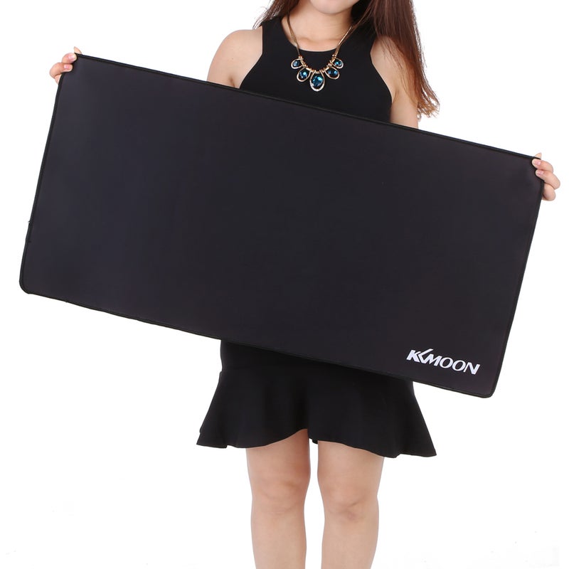 Extended Water-resistant Anti-slip Gaming Mouse Pad Black